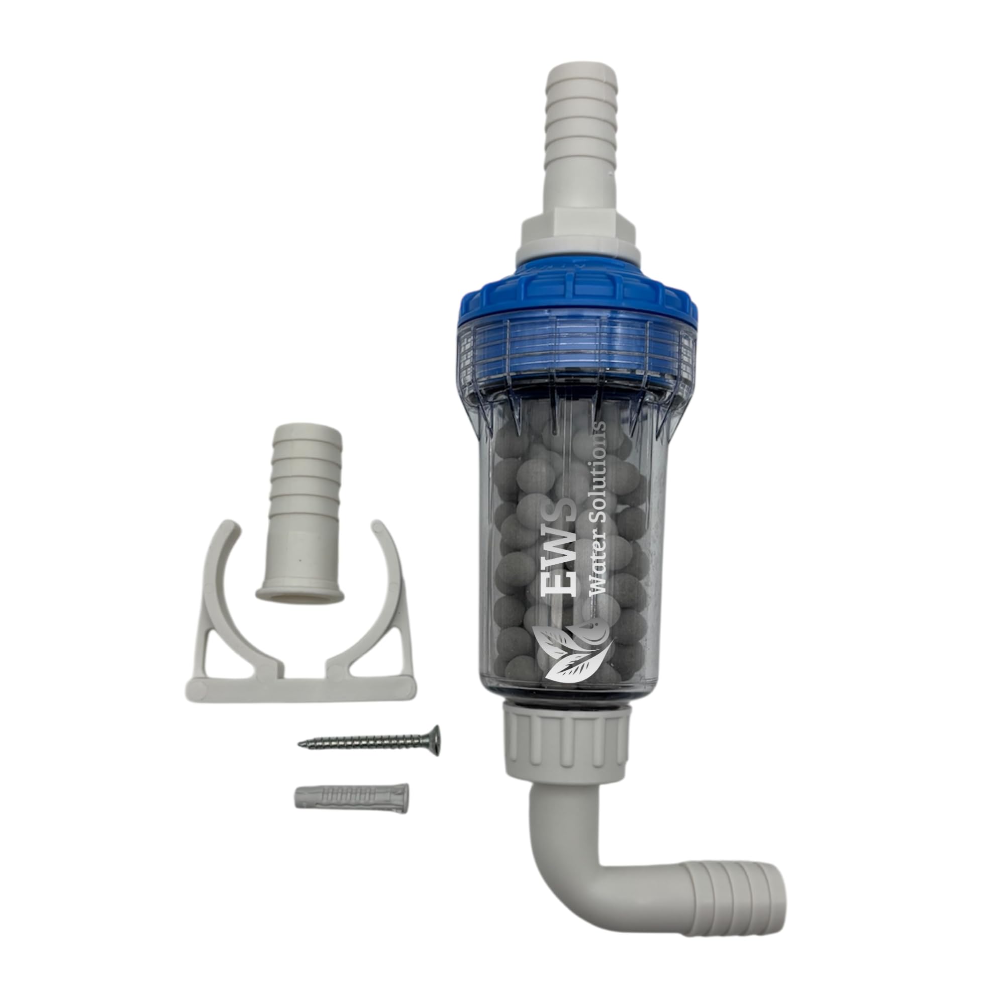 EWS® Filtro Neutralizzatore di Condensa Acida per Caldaie a Condensazione fino a 35 kw | Regola il pH | Protegge le Tubazioni | Sfere Regolari che non Sfarinano e di Lunga Durata