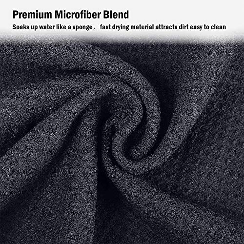 Favritt 3 Pack Golf Towel Golf Club Cleaner Set,Microfiber Fabric Waffle Pattern Towels,Heavy Duty Carabiner Clip (3Pcs) #TOP2