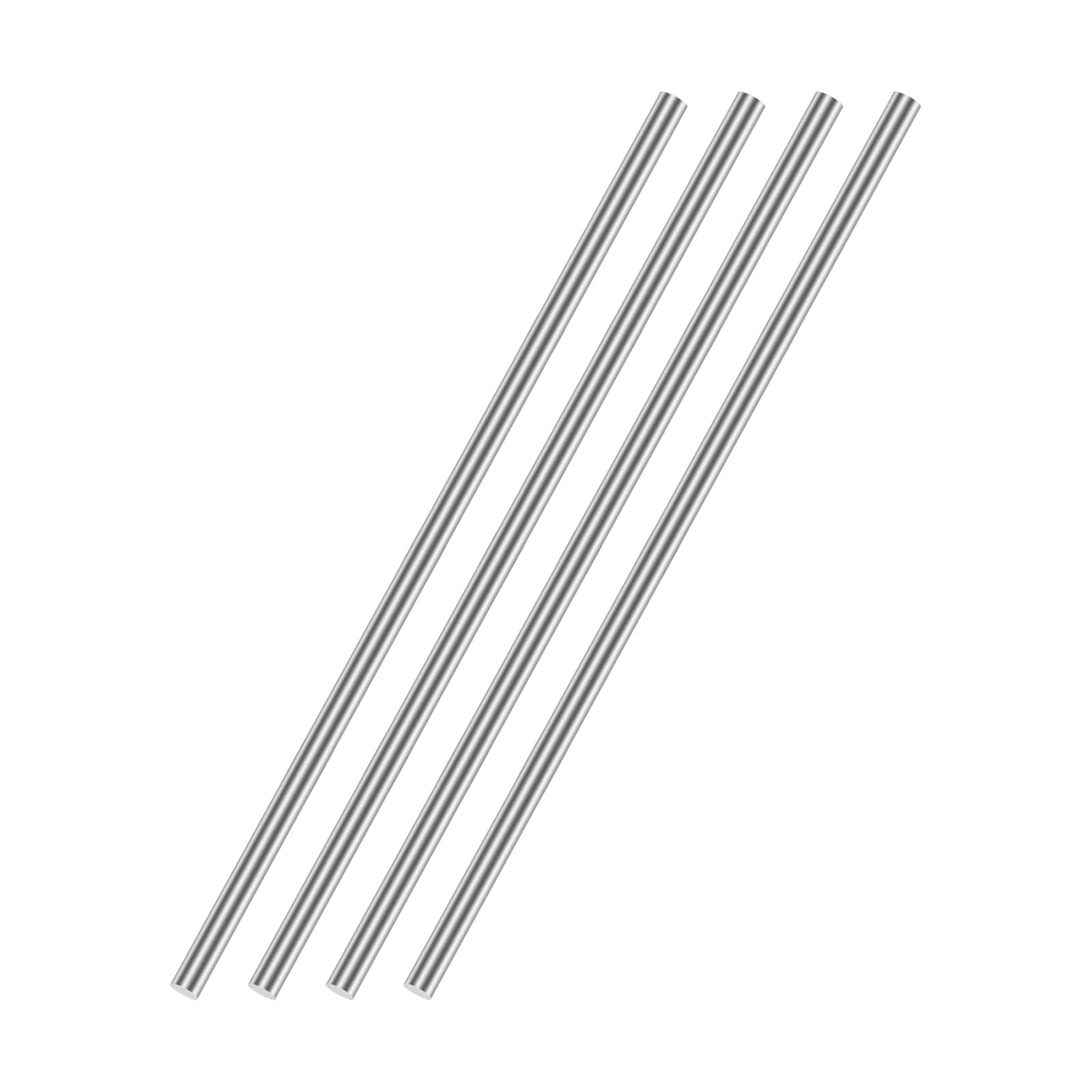 QUARKZMAN 4 mm x 250 mm 304 masywny pręt okrągły ze stali nierdzewnej do majsterkowania - 4 sztuki
