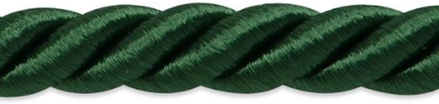 Trims by the Yard Savannah 3/8" Twisted Cord Trim, Versatile Trim for DIY Crafts, Picture Frames, Home Decor, and Fashion Items, 20-Yard Cut, Denim