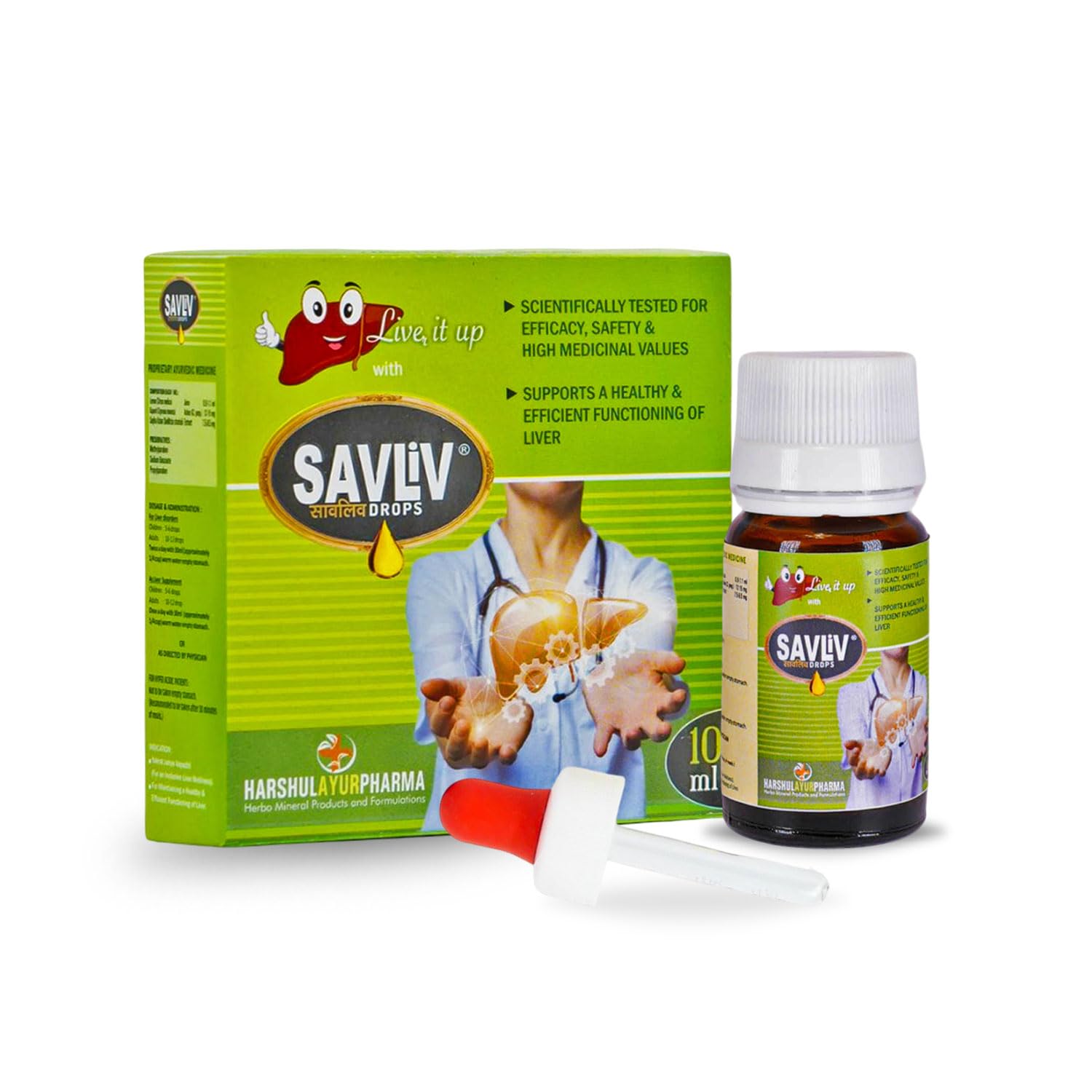 Liver Drops herbo mineral formulation for Liver Health and Helps In managing Various Problems & Detox Pack of 10 Ml Vial (1 Vials)