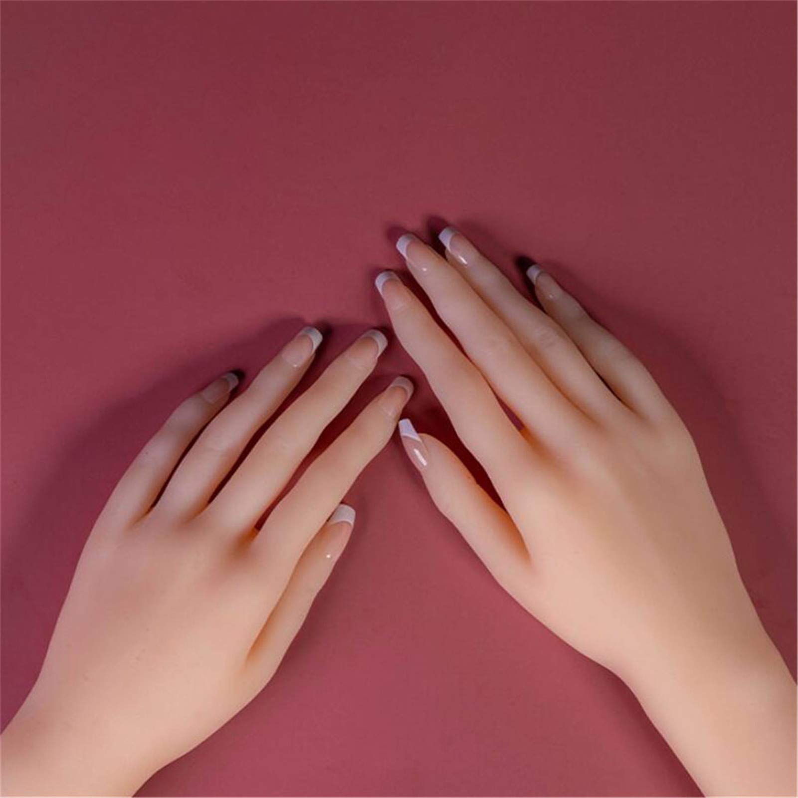 Modell Gliederpuppe Mannequin Hand, Realistische Silikon Hand Finger- / Handgelenkspositionierung - realistische Textur - klare Sicht - 1: 1Handmodells,B Right Hand
