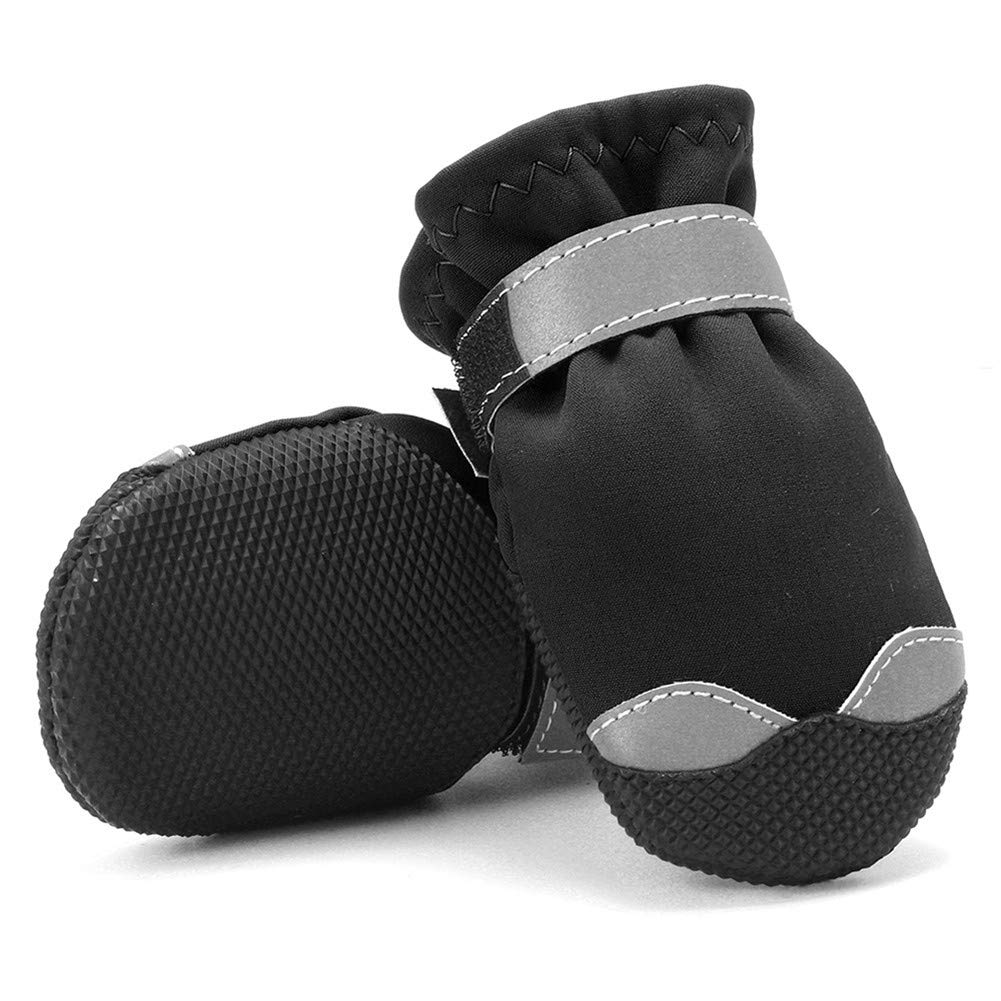 Hond Laarzen Hond Laarzen Beschermende Waterdichte Hond Poot Protector Huisdier Laarzen Hond Schoenen Voor Kleine Honden Non Slip Hond Sokken black,#6