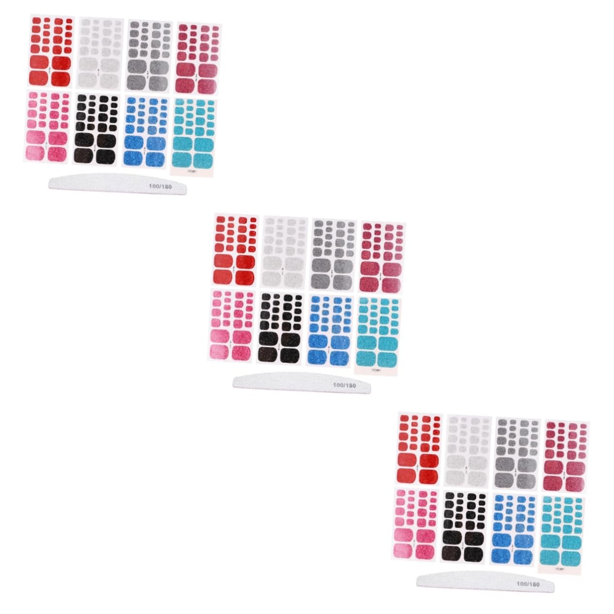 Healeved 24fogli Adesivi Per Unghie Artistiche Di Stickers Per Unghie Dei Piedi Con Design Creativi e Colori Vivaci Perfetti Per Eventi e Feste