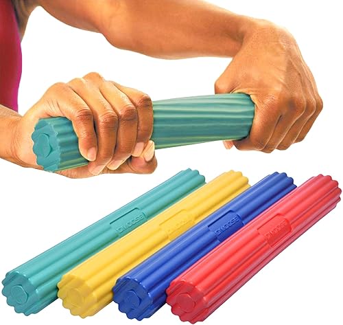 DMoose Flexbar for Physical Therapy, Relieves Tendonitis Pain & Improve Grip Strength, Strong and Flexible Non-slip Grip, Resistance Bar for Injury