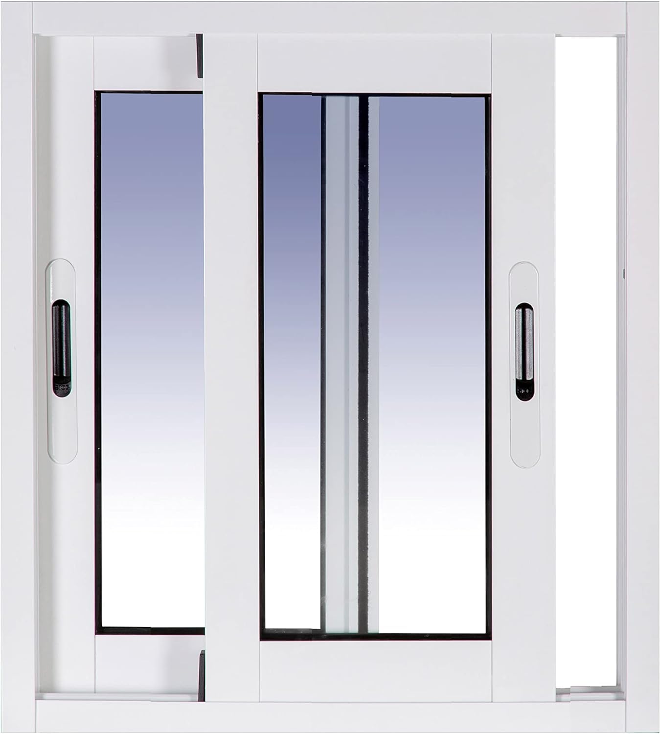 Ventanastock ALB0016L Ventana Aluminio 500x600 Corredera 2 hojas con cristal carglass (Climalit Mate)