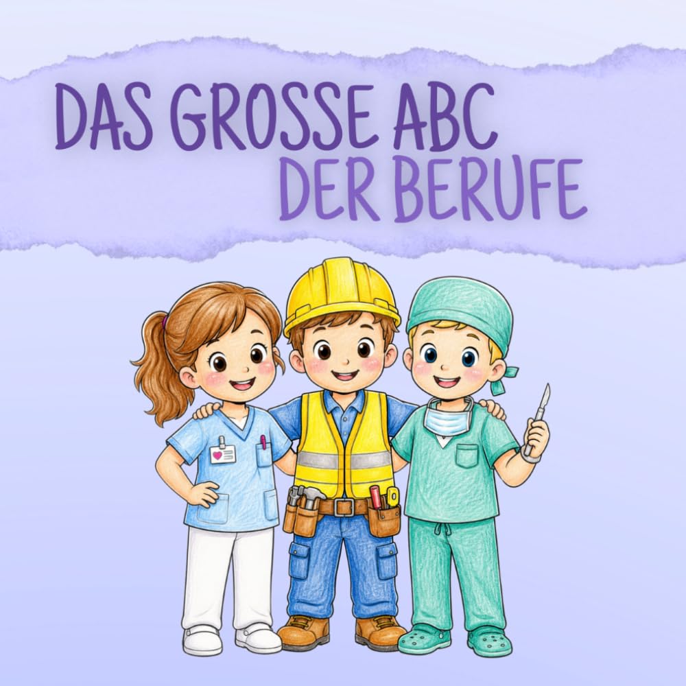 Das große ABC der Berufe – Malen und Schreiben lernen: Ausmalbuch mit Schreibübungen (Malbücher)