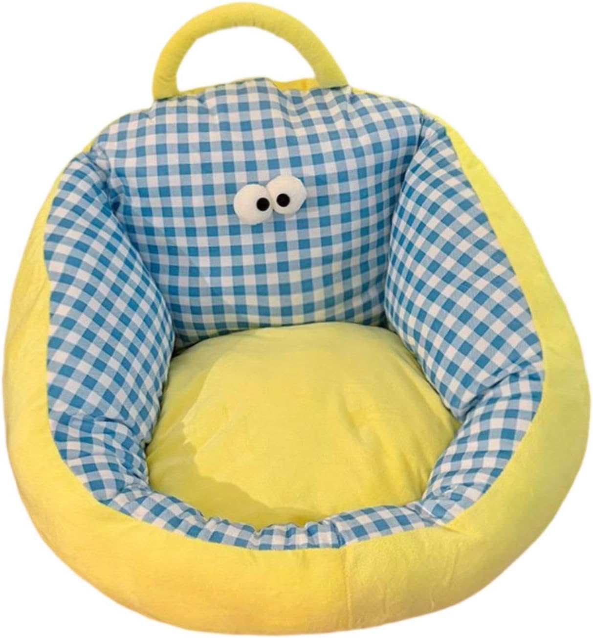 Loigohon ソファシートクッション 椅子枕 軽量 フロアパッド 緑ストライプ PP綿 65x70cm (青いストライプ)