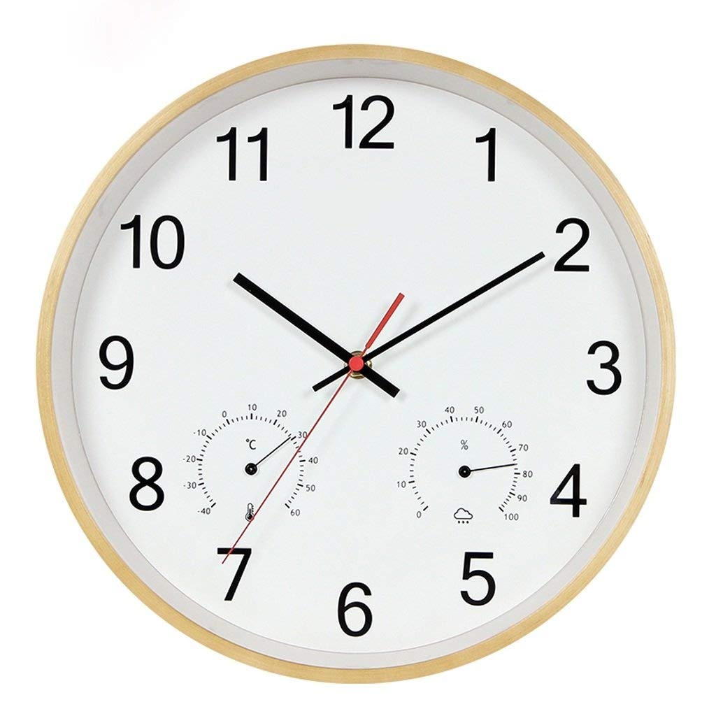 TYUHDUYUR Wall Clock - Ticking Battery Operated Wall Clock, Accurate Sweep Movement Easy to Read Decorative Home