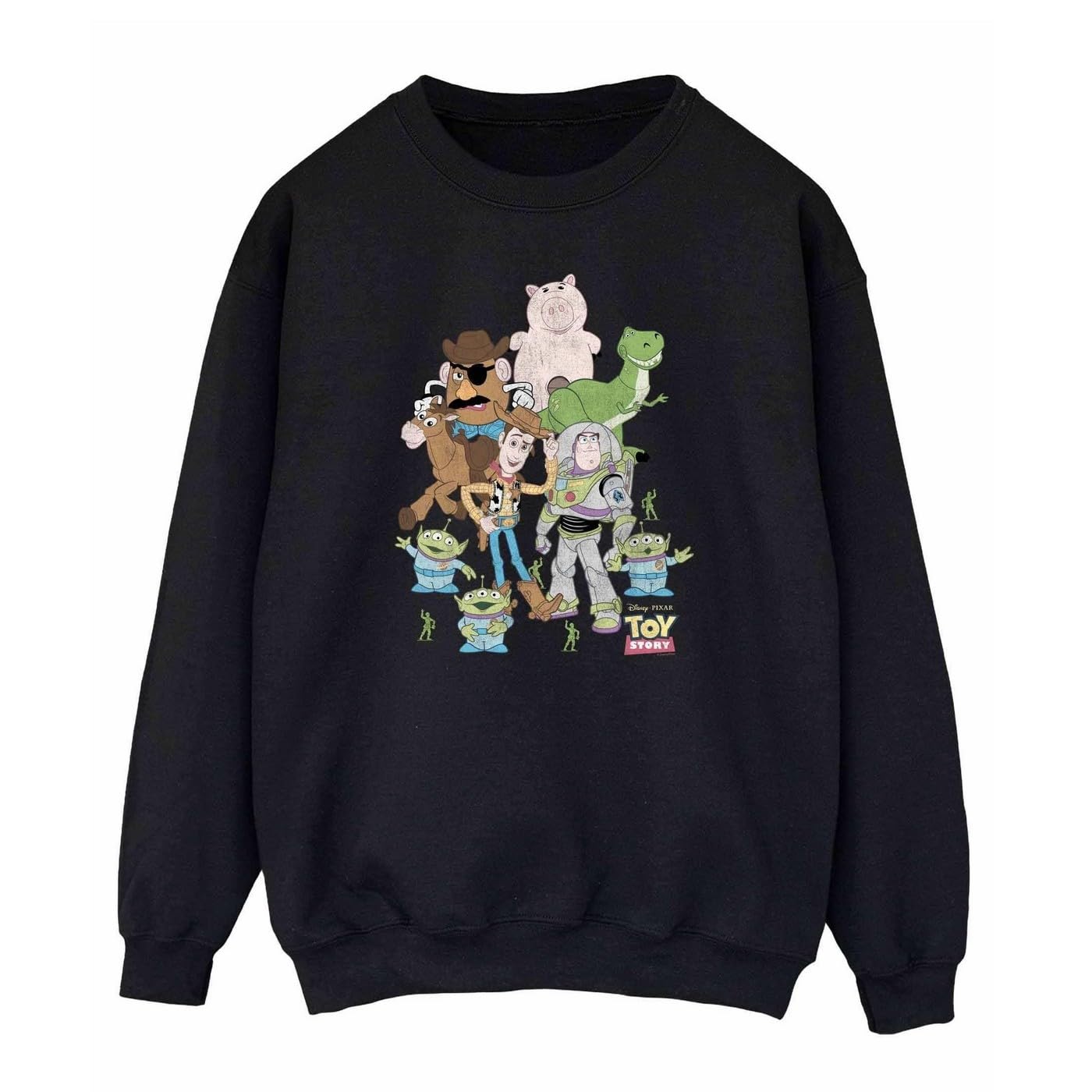 Disney Women's Black Toy Story Group Sweatshirt X-Large
