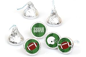 Big Dot of Happiness Football Candy Stickers Party Favors - 108 Chocolate Footballs