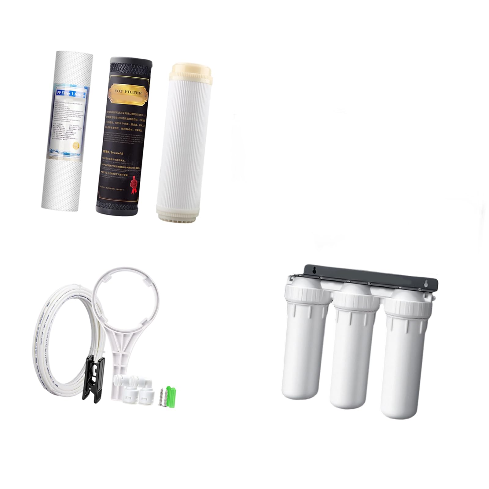 Efficiency 3 Stage PP Water Filtrations Systems 10Inch Drinking Water Filter for Clean Drinking in Household Kitchen Filter