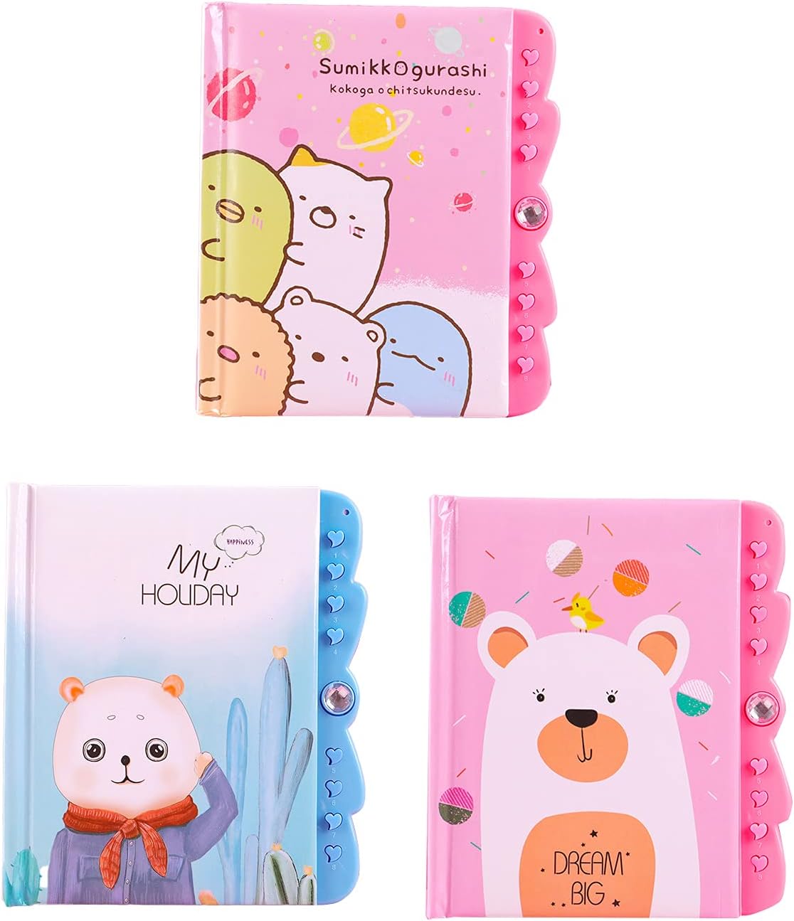 日記帳 かわいいウサギ日記帳 こども用 小学ノート 鍵付き カラーランダム 日記帳 文房具 オフィス用品 Amazon