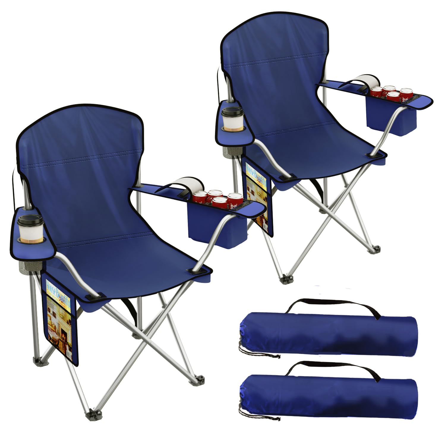 VTOY Folding Camping Chair with Cooler Pouch