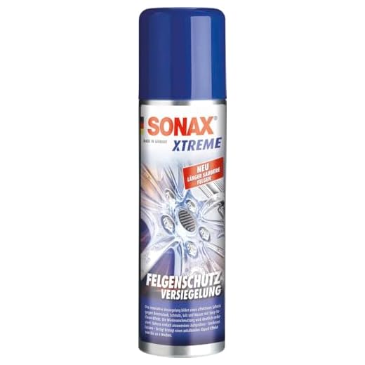 SONAX XTREME FelgenSchutzVersiegelung (250 ml) bildet einen effektiven Schutz gegen Bremsstaub, Schmutz, Salz & Wasser mit Easy-to- Clean-Effekt | Art-Nr. 02501000