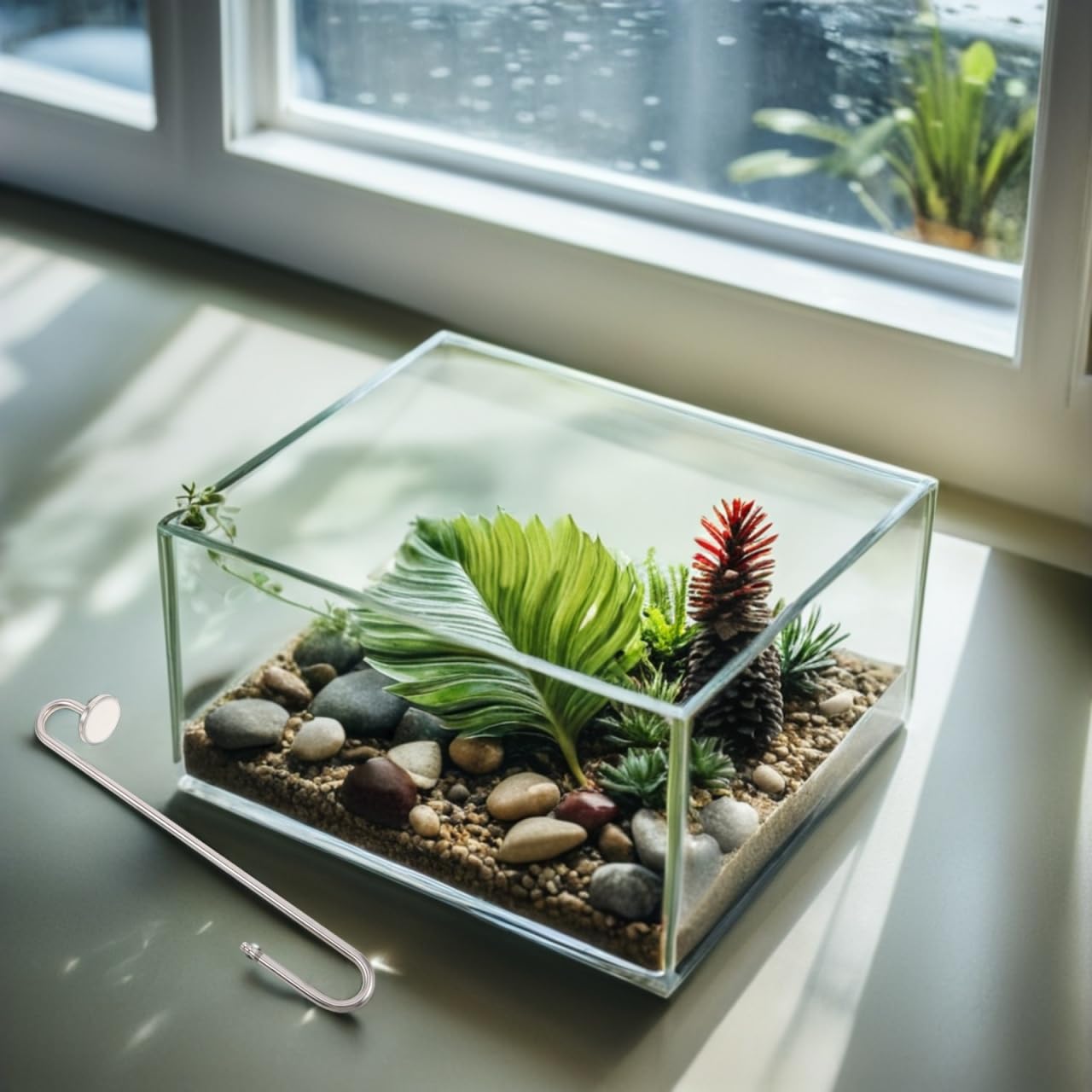 SHINEOFI Diffusore di ossigeno per pesci in acciaio inox, diffusore di bolle per acquario, per acquario, piante acquatiche, funzionamento silenzioso, facile installazione e manutenzione, adatto a