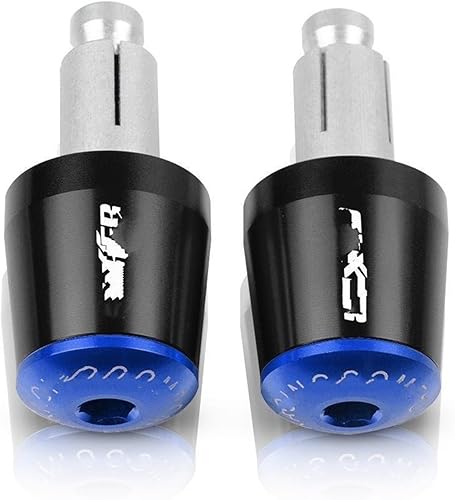 Manillar de motocicleta de 0.866 in empuñaduras de manillar de motocicleta extremos de barra de mango anti vibración tapones deslizantes para S &