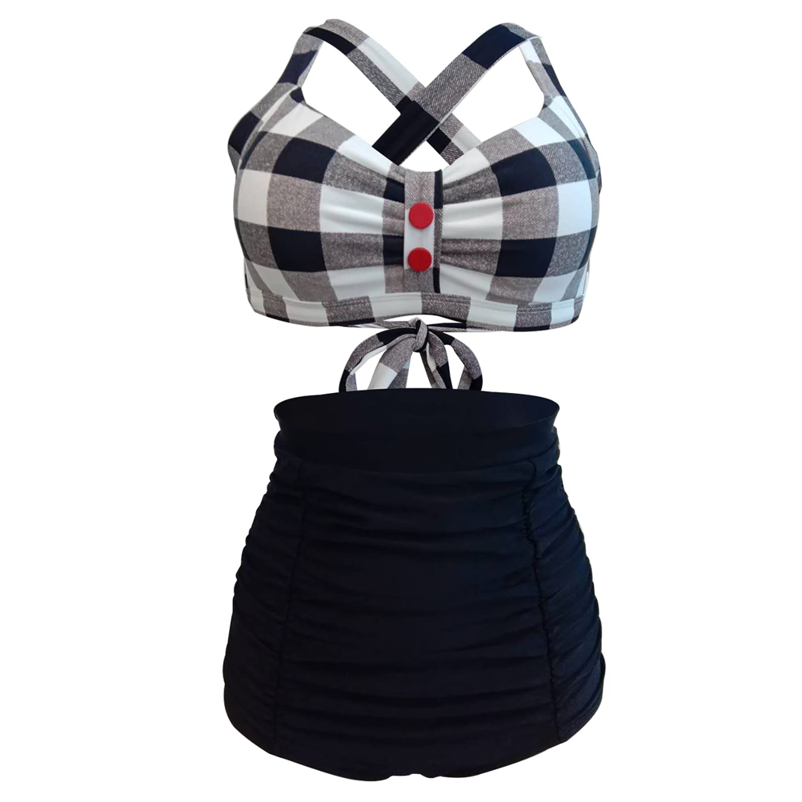 Viloree Conjuntos de Traje de baño Tankini para Mujer Conjunto de Bikini de 2 Piezas Traje de baño Traje de baño de Talla Grande