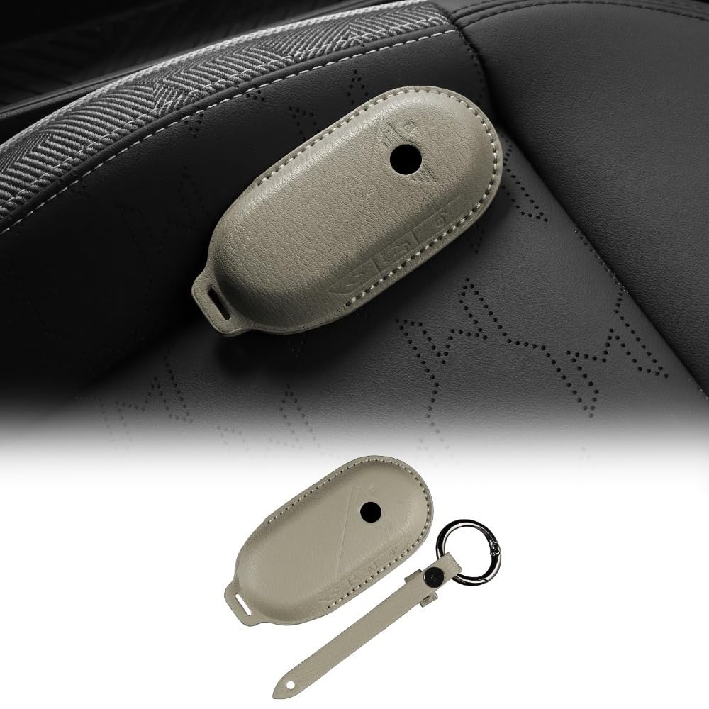 Mauxpiao B Fit For 2024-2025 Mini J01 J05 U25 F65 F66 F67 Leather Key Cover, Aluminium Protective Case For Remote Key Fo, Car Key Converter Rewr/B/A