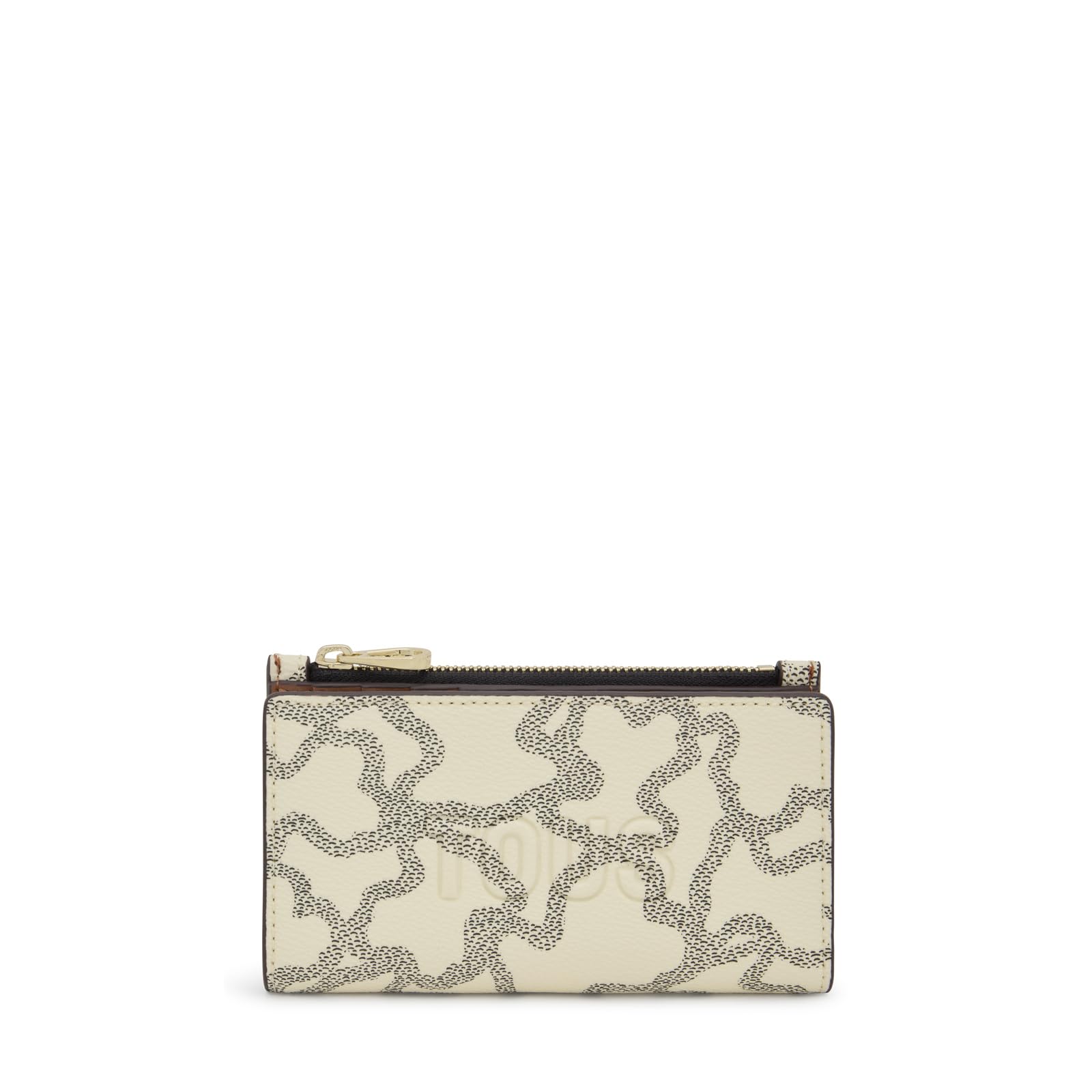 Tous Cartera Flat Beige, para Mujer, Medidas 8,​5 x 14 x 2 cm, Colección Kaos Icon