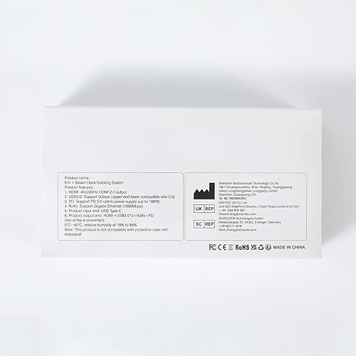 Miniatura 10 de TiMOVO Base de cubierta de vapor 6 en 1 compatible con cubierta de vapor estación de acoplamiento con HDMI 20 4K a 60Hz Ethernet Gigabit 3 USB 30 y