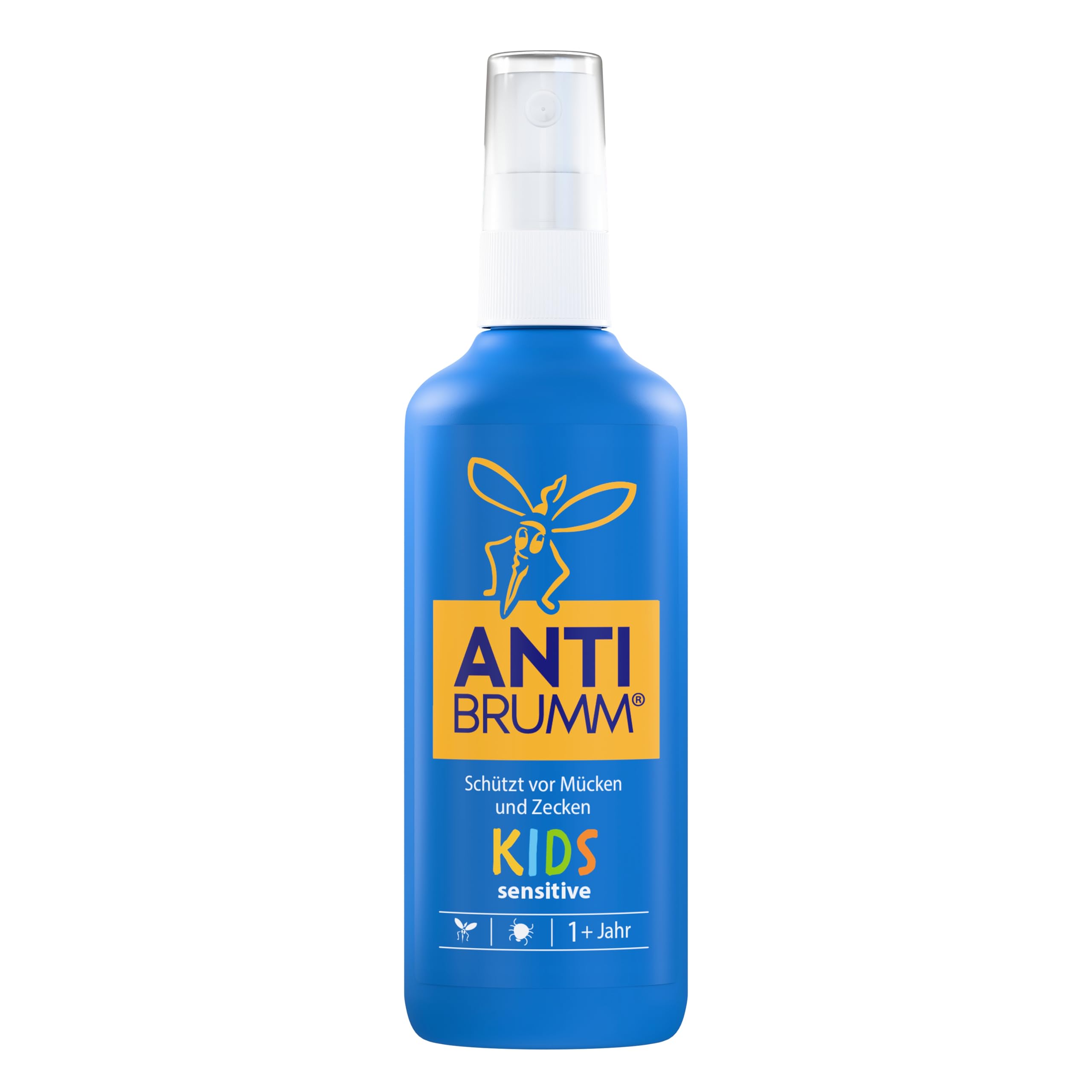 Anti Brumm Kids Sensitive Pumpspray, 150 ml: Zuverlässiger Mücken- und Zeckenschutz speziell für Kinder ab einem Jahr, Mückenspray mit Icaridin