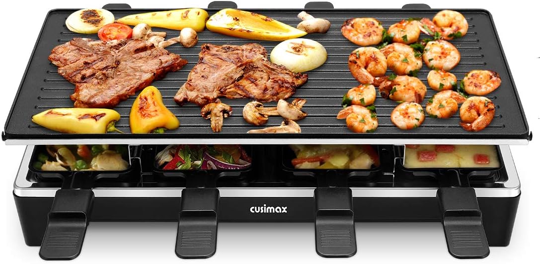 Raclette Grill Rc 1600 Fun For 4 4 Amazon.de: ROMMELSBACHER RC 1600 Raclette-Grill fun for 4+4 (Tischgrill