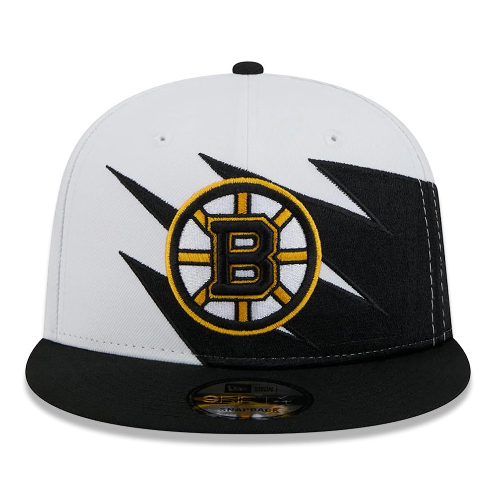 New Era NHL Boston Bruins 9FIFTY Jagged Snapback Cap Adjustable Hat