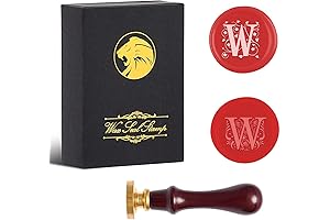 Elegant Letter W Wax Seal Stamp Set