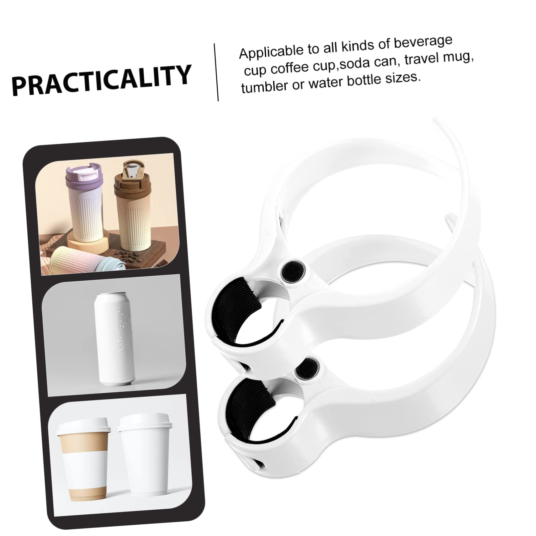 Unomor Multipurpose Clamp Cup Holder Mount for Drinks Bottles Baby Milk Easy Installati
