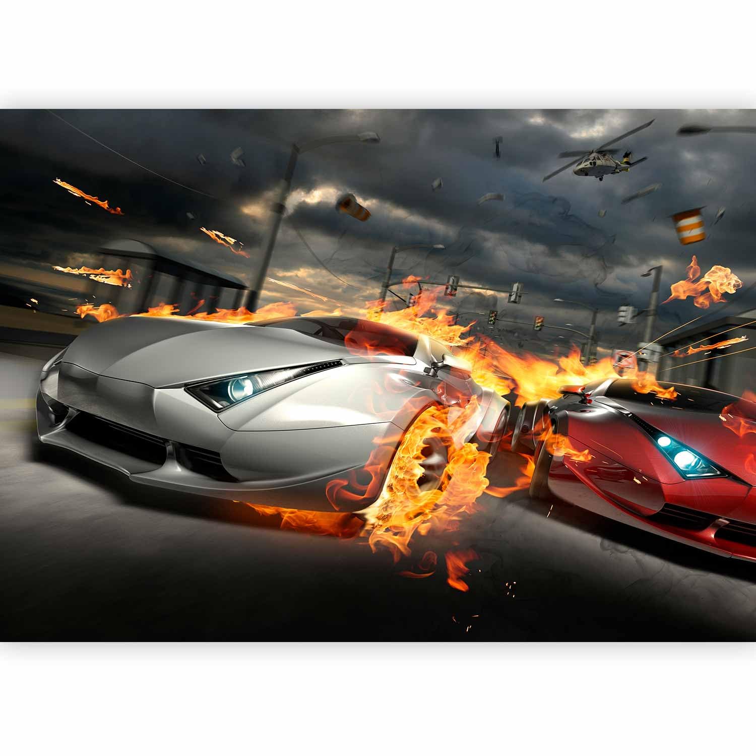 murando Photo Wallpaper Sports Car 450x315 cm / 178"x124"