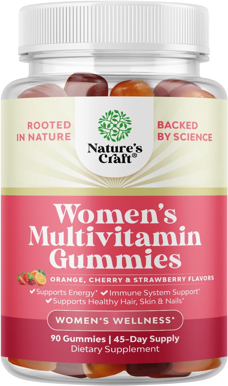Delicious Daily Multivitamin for Women Gummies - Women's Multivitamin Gummies for Adults Energy and Immunity - Gummy Vitamins for Women's Health and Wellness - Non-GMO Gluten Free and Halal 90 Count