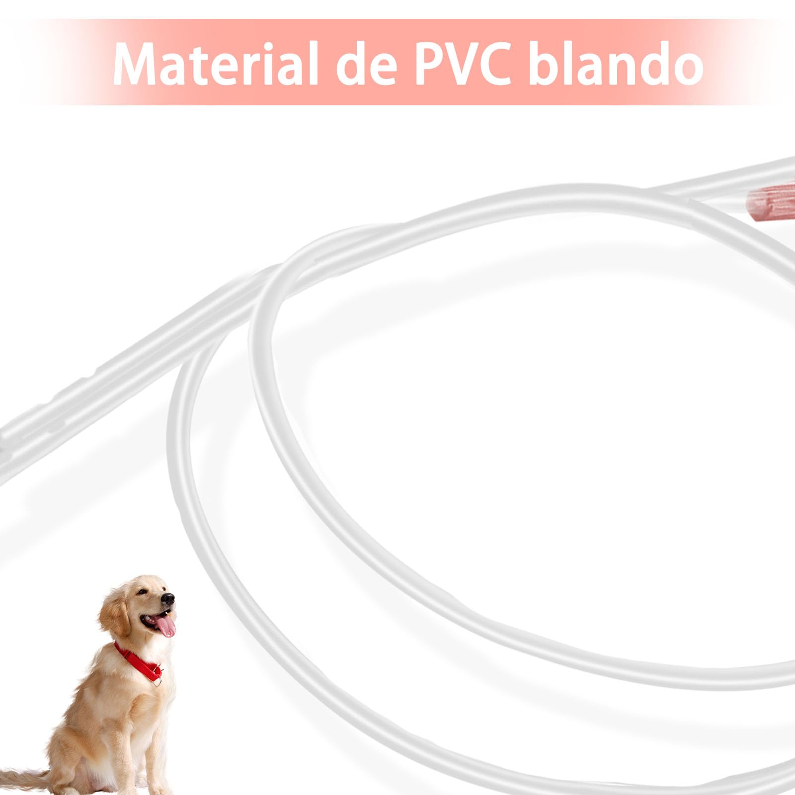 10 catéteres para perros con sonda de dragado uretral urinario de obstrucción de abertura lateral, instrumento veterinario (1,3 x 500 mm)