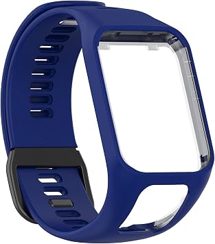 Compatible with Tomtom Runner 2 3,Spark 3,Golfer 2,Adventurer - Silicone Replacement Strap Bracelet Wristband - GPS Smart Watch Accessories