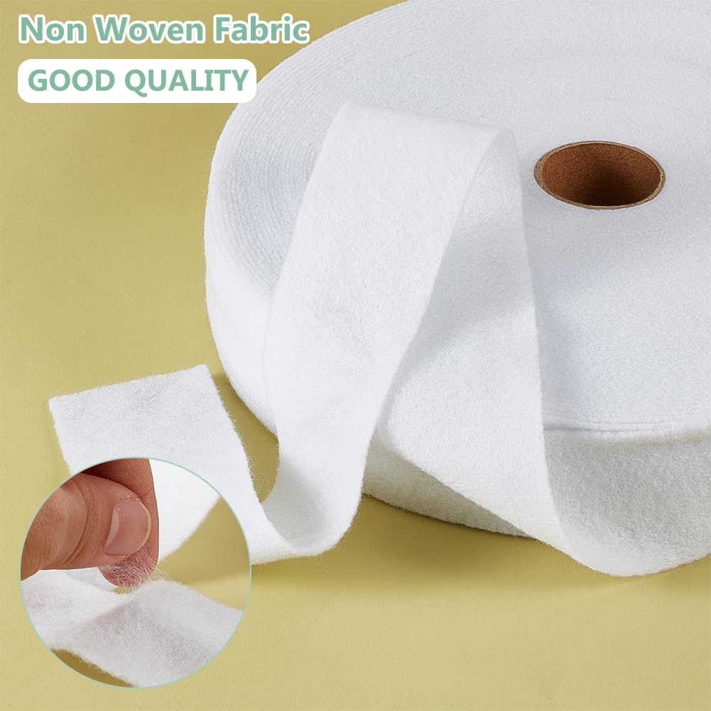 BENECREAT Ovatta di Cotone Agugliata da 35 m, Rotolo di Imbottitura in Misto Cotone da 5 cm, Feltro Ad Ago da Ricamo per Trapunte Artigianali Fai-da-Te, Tappeti Ad Aghi, Borse, 0.9 mm di Spessore