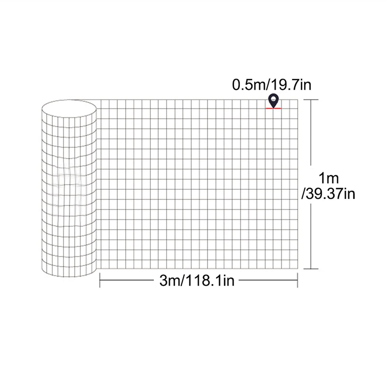 Recinzione da giardino decorativa Outdoor Garden Prato filo di ferro Patio pollame for balcone pianta Salite recinzione rotolo verde di sicurezza Arredamento per esterni