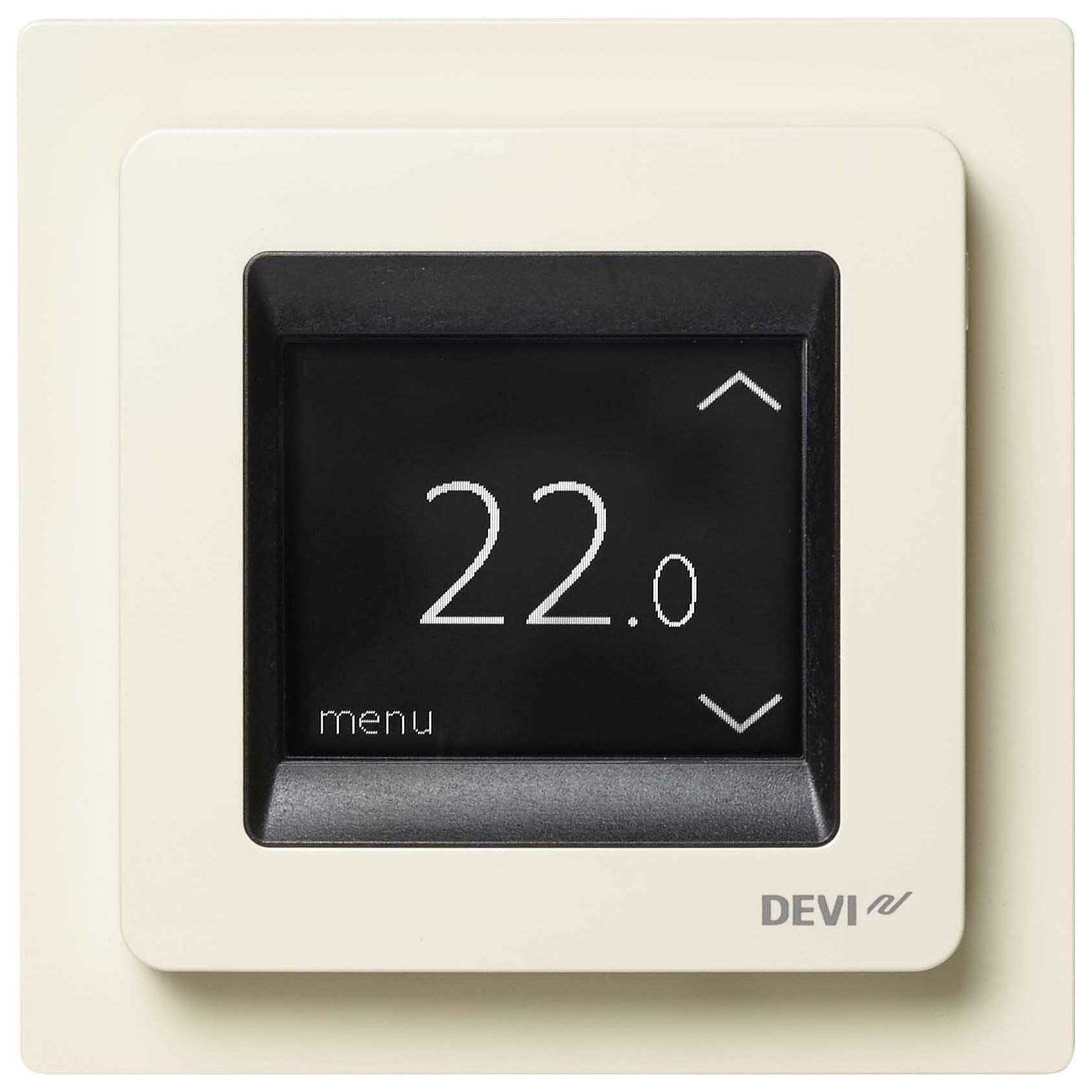 DEVIreg Touch Thermostat for Electric Underfloor Heating Thermostat Ivory