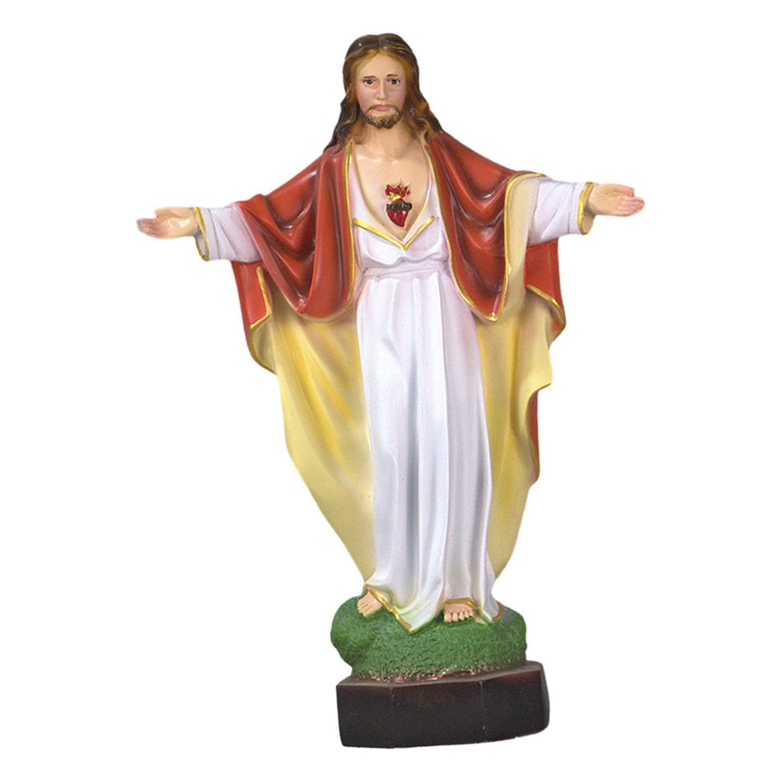 Alcxazs Beautifully Detailed Religious Collection Jesus Statue Christmas