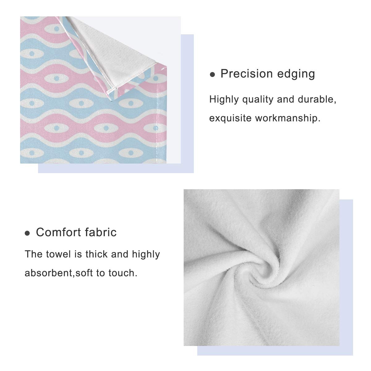 MONTOJ Fresh Baby Color Washrag Badetuch, Handtücher, 3-teiliges Set