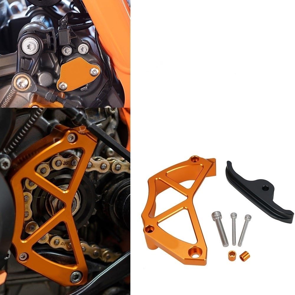Cubierta de cadena Guaud for KTM Adventure 790 SR 2019-2022 Duke 790 890 for Duke 2020 2021 22, cubierta de Sensor, Protector de piñón delantero(Orange)