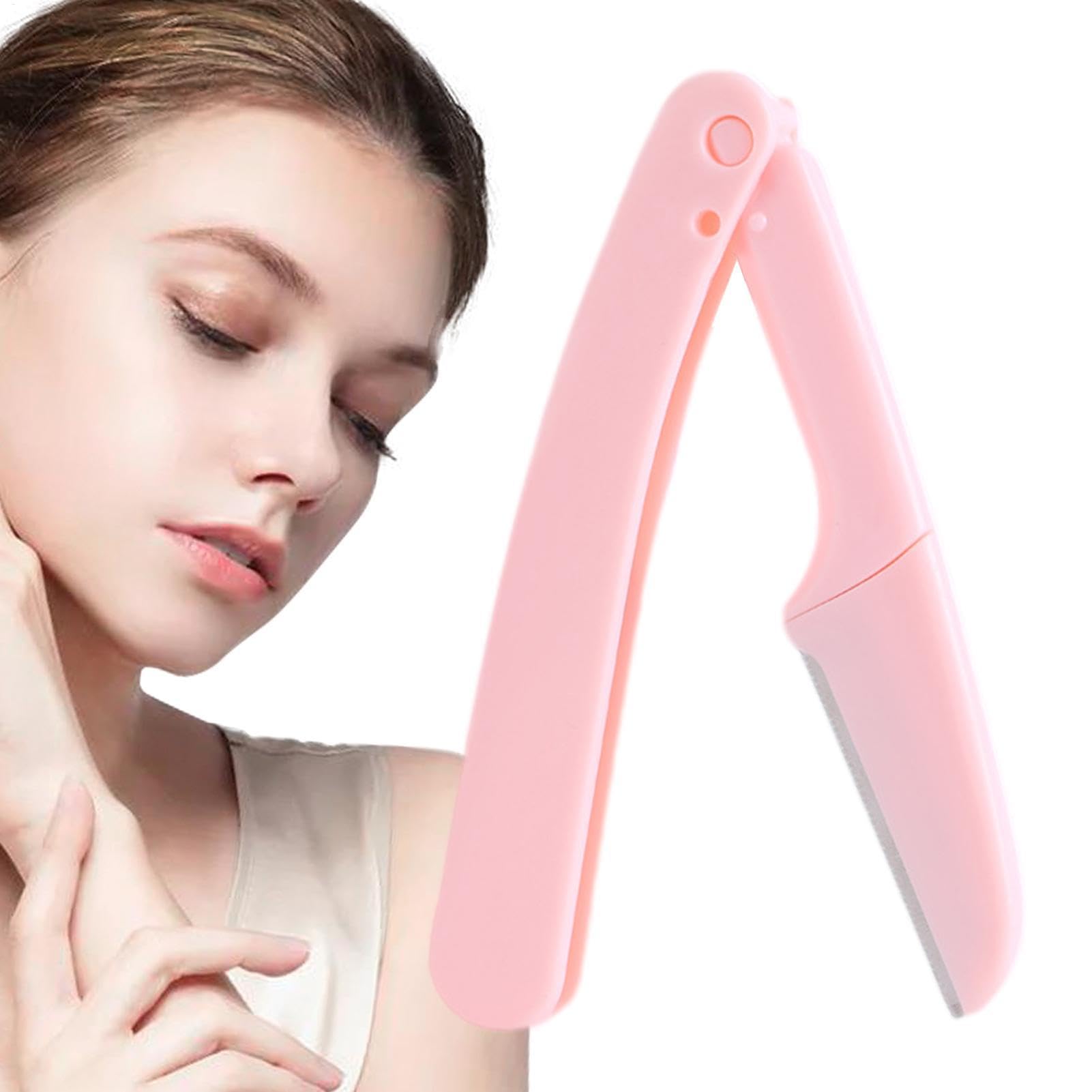 Trimmer sopracciglia, tagliacapelli per sopracciglia - Strumento per il taglio delle sopracciglia pieghevoli,Strumento professionale 'in, rasoio per viso portatile per donne e principianti