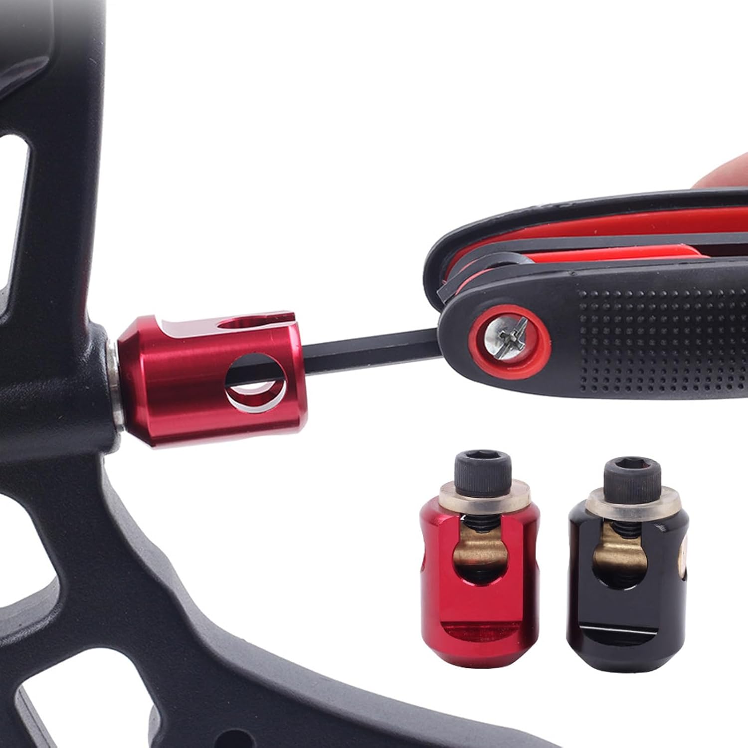 Bow Stabilizer Quick Disconnect Archery Stabilizer Connector, Balance Bar Shock Absorber Adapter, Outdoor Multi-Function Bow Shock Absorber Adapter