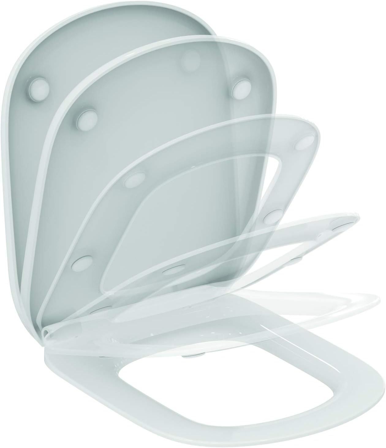 T352901 Toilet Seat TESI White with Soft Closing Ideal Standard