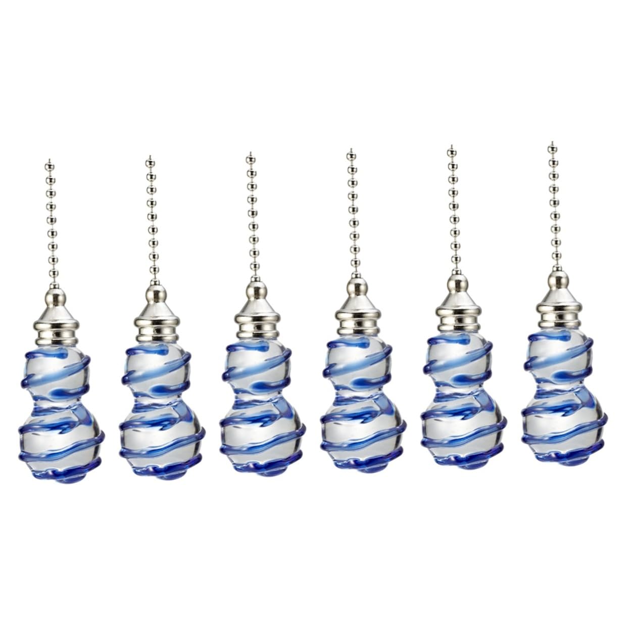DOITOOL 3 Set Di Catene Di Trazione Per Ventilatori Da Soffitto Catene Di Sostituzione A Forma Di Zucca Per Apparecchi Di Illuminazione Per Ventilatori 2 Pezzi*3