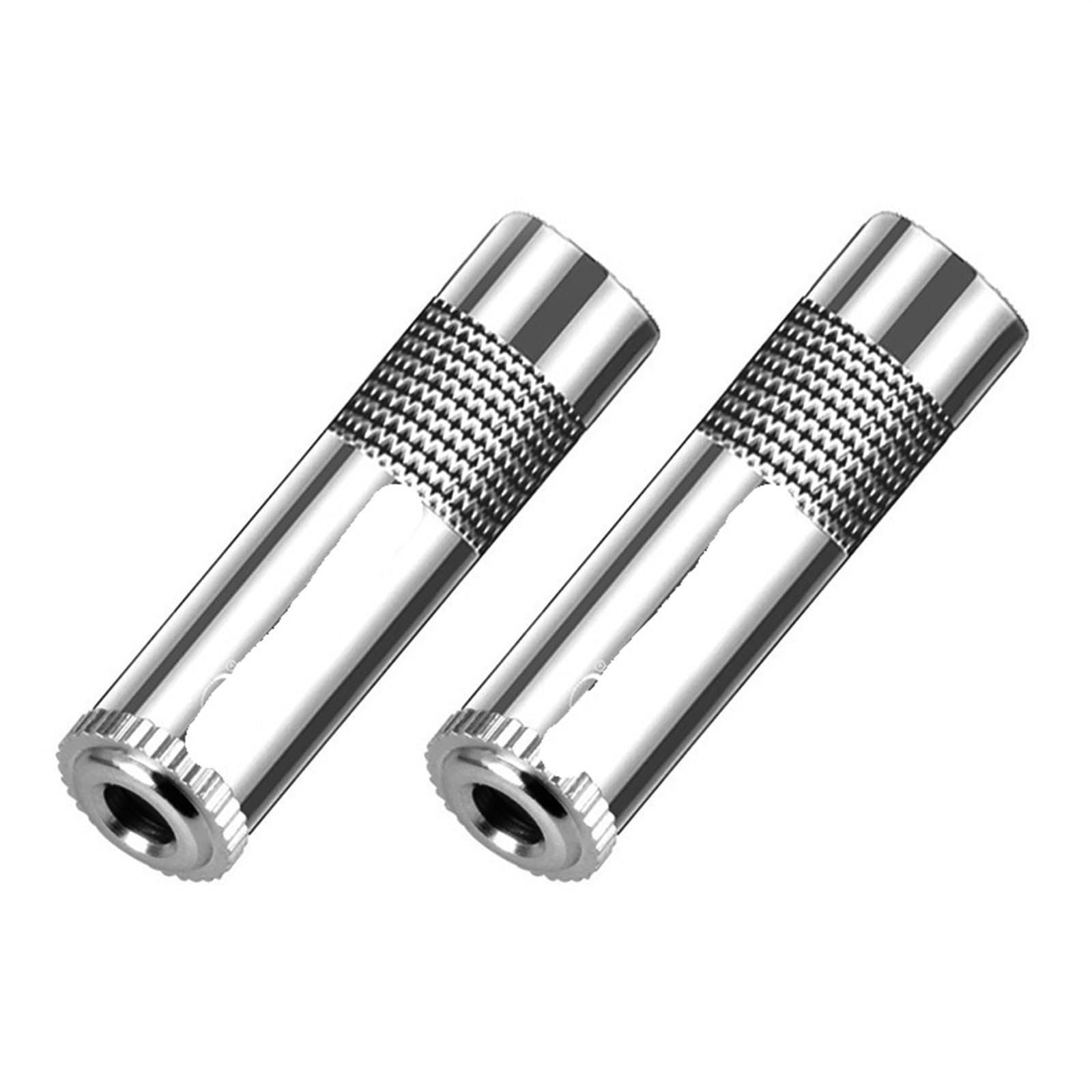 Conector hembra estéreo 1/8 con acabado plateado jack de 3.5 mm y 3 polos de alta fidelidad