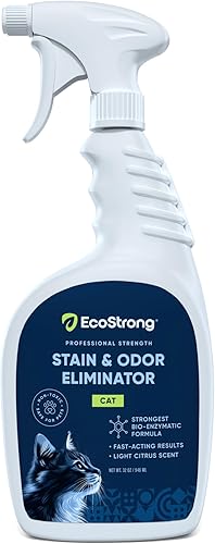 Eliminador de manchas y olores de gatos Neutralizador de olores de orina enzimática Quitamanchas para alfombras, cajas de arena, ropa de cama y