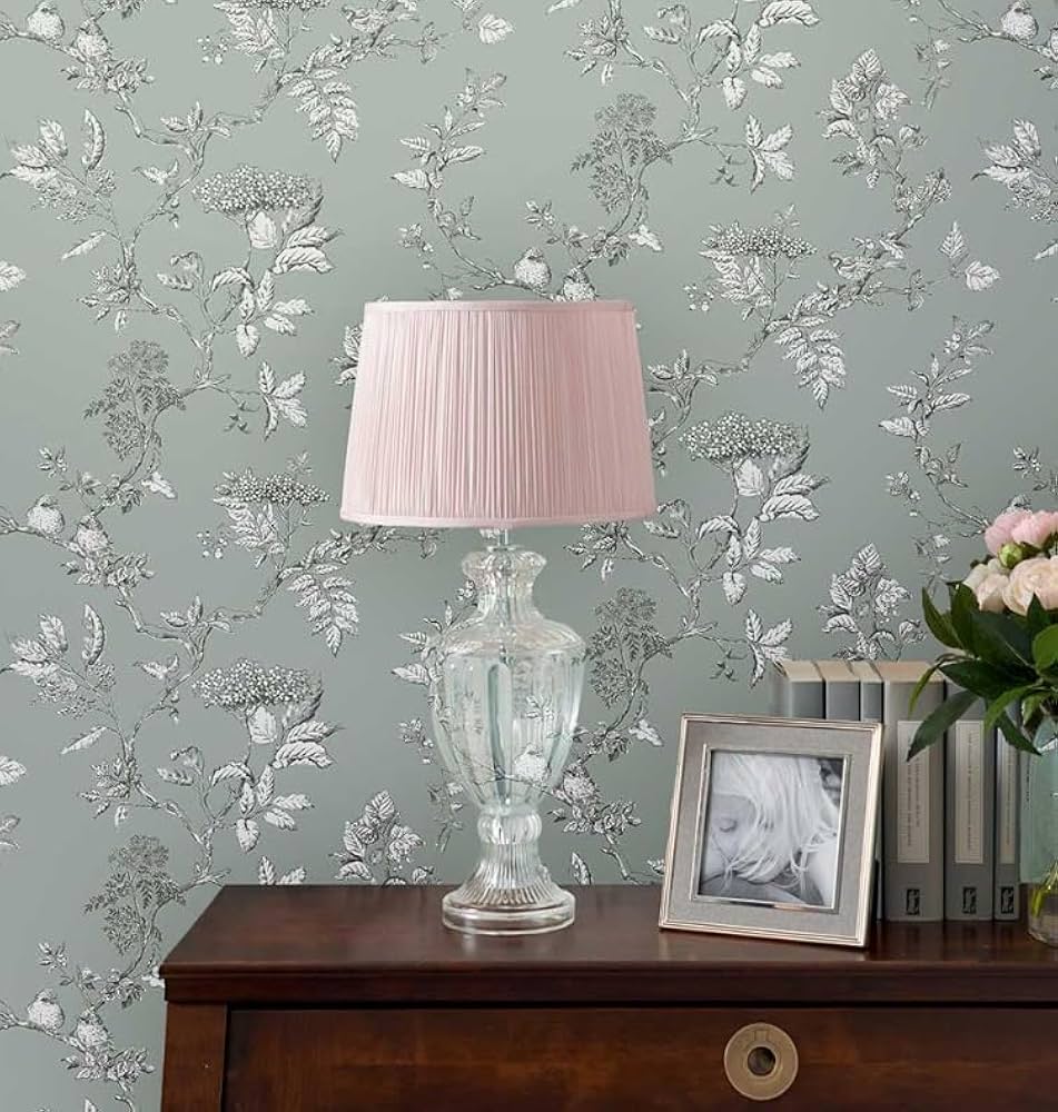 Amazon | 海外直輸入 壁紙 クロス 花柄 輸入壁紙 ローラ