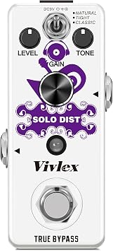 Distortions High Gain Distortion Guitar Effects Pedal Mini British Analog Distortion Stack Pedal for Electric Guitar True Bypass LEF-301B