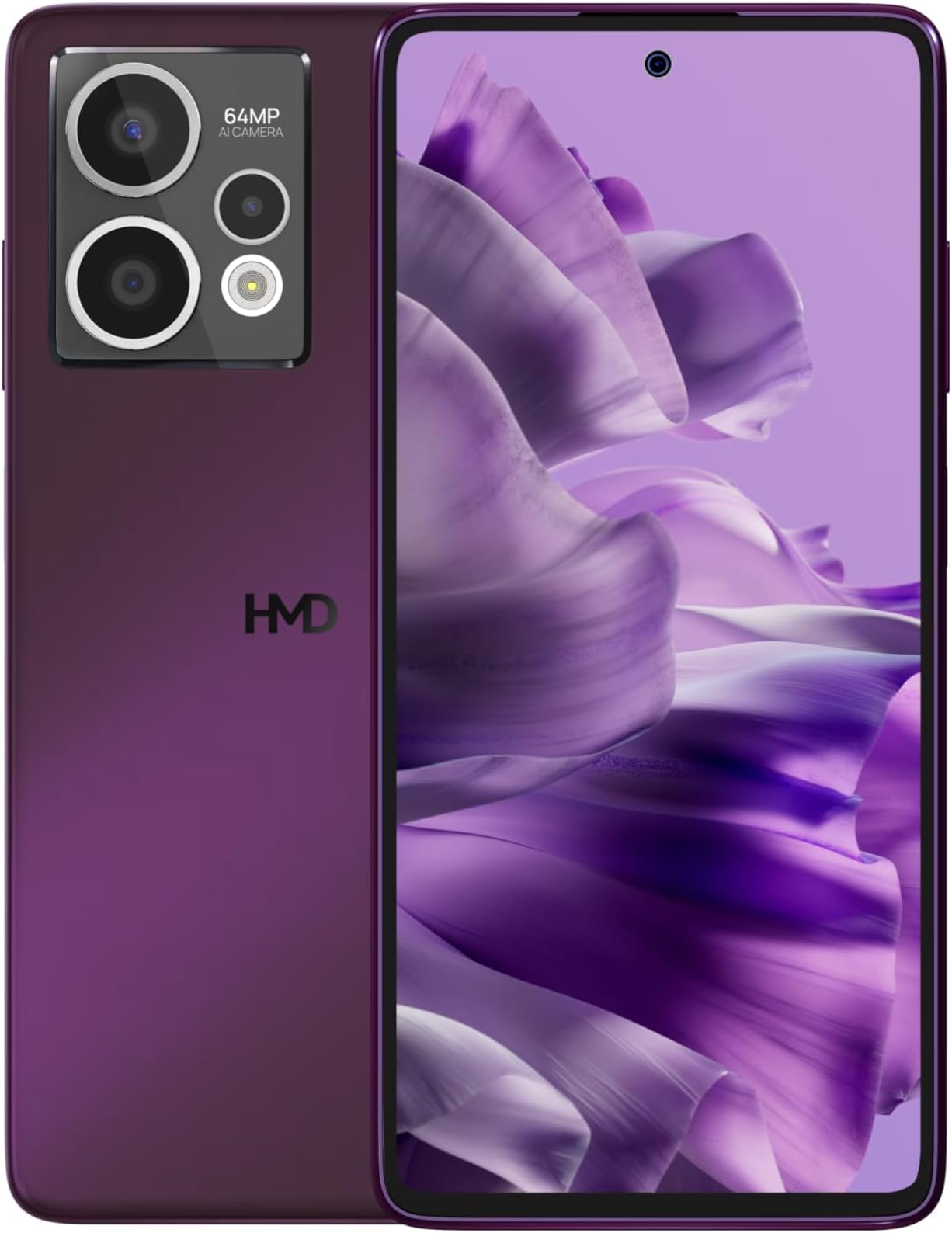 Crest Max 5G | 64MP Triple Rear AI Camera | 50MP Front Camera | Rigid OLED FHD+ HID Display | 8GB + 8GB VRAM, 256GB Storage | Android 14 | 33W Fast Charging | Deep Purple