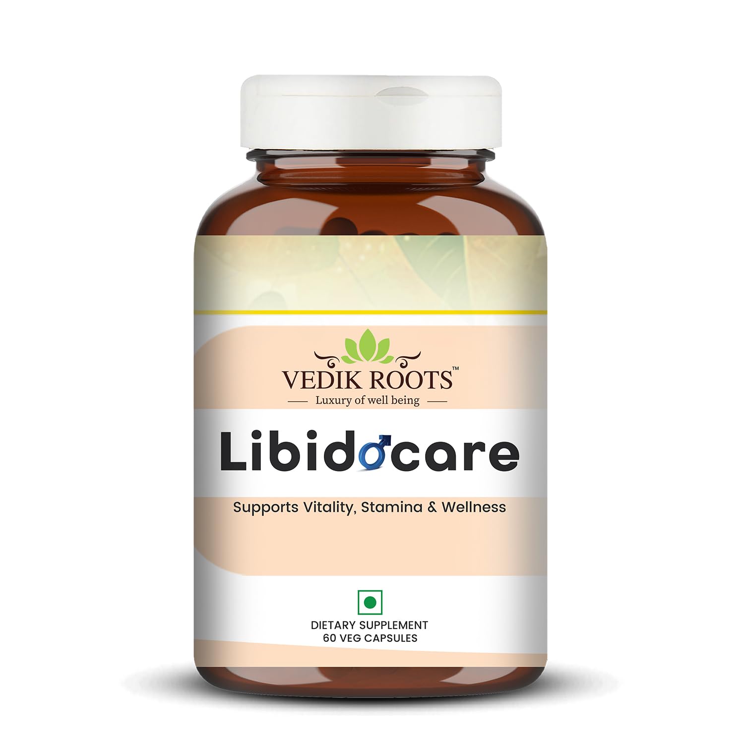 Natural Testosterone Supplement for Men| Mix with Shilajit, Ashwagandha, Safed Musli & Gokshura | 60 Veg Capsules